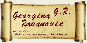 Georgina Ravanović vizit kartica